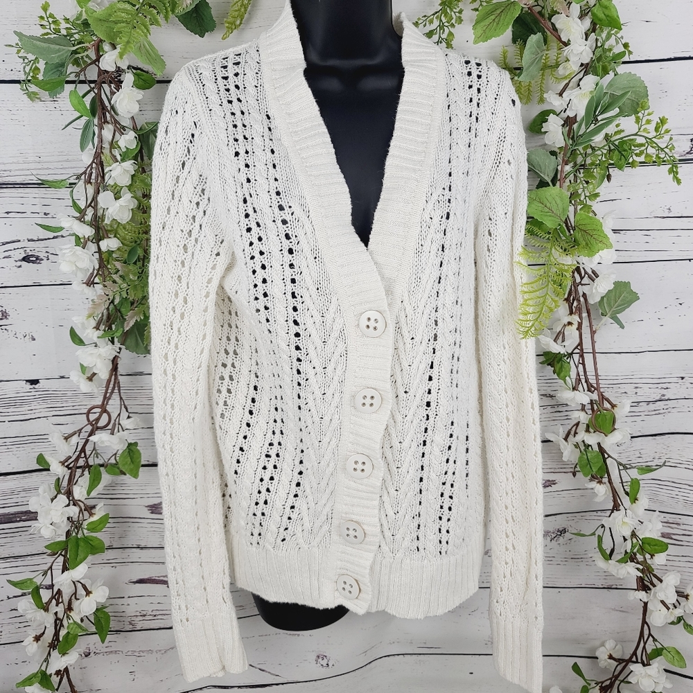Banana Republic Crochet Knit Cardigan